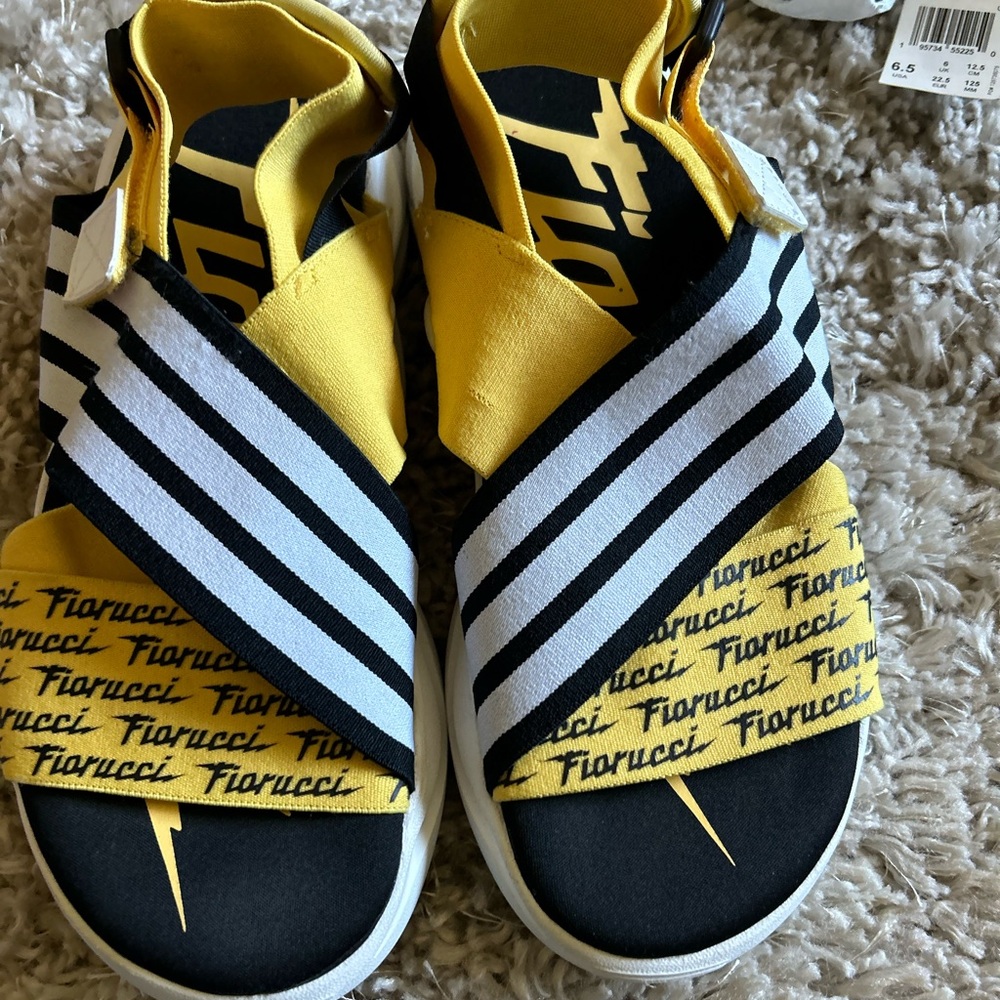Adidas fiorucci  sandals men’s size 9
